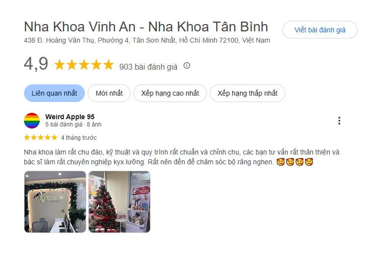 Hình: review trồng răng implant Vinh An